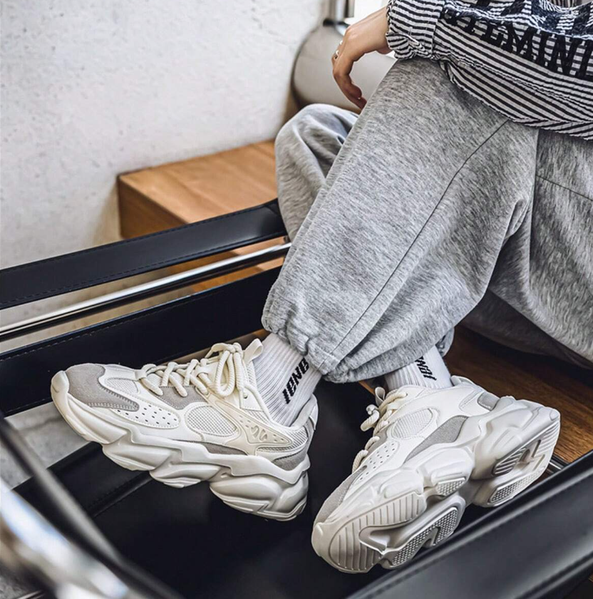 Men's Casual Sports Sneakers For Fall & Winter, Lightweight Anti-Slip Durable Black Elevator Shoes